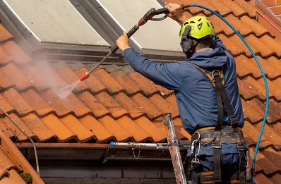 Démoussage et hydrofuge de toiture à Lannédern